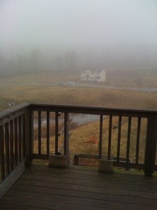 foggy morning march 16th 2012 coatesville pa 19320 my back yard